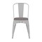 Emma and Oliver Perth Metal Stacking Dining Chairs with Poly Resin Seats for Indoor/Outdoor Use